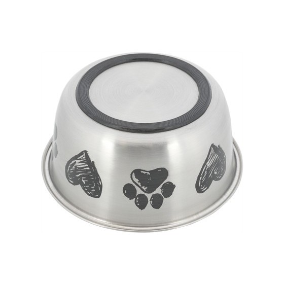 Trixie - Voerbak Hond Hart. 1lt, 15cm, 4 stuks