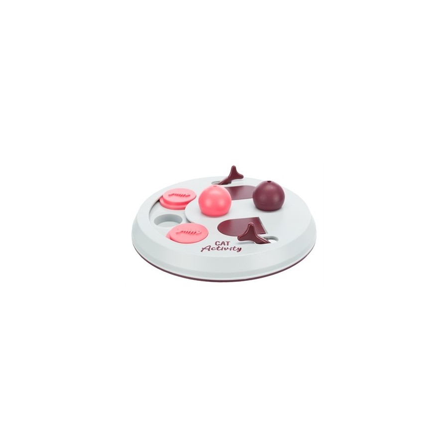 Trixie Cat Activity Flip Board Bes / Roze / Lichtgrijs 23X23 CM