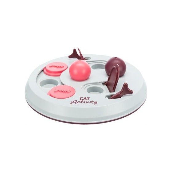Trixie Cat Activity Flip Board Bes / Roze / Lichtgrijs 23X23 CM