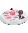 Trixie Cat Activity Flip Board Bes / Roze / Lichtgrijs 23X23 CM