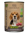 BF Petfood - Organic Hond Rund Menu Blik. 12 stuks a 400gr