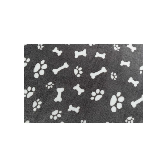 Trixie Hondendeken Kenny Fleece Bot / Pootjes Grijs 100X75 CM