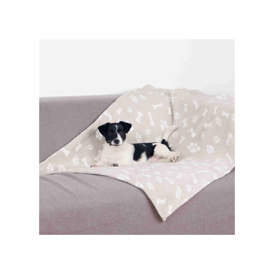 Trixie Hondendeken Kenny Fleece Bot / Pootjes Beige 75X50 CM