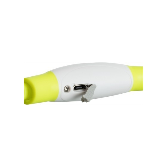 Trixie Lichtgevende Halsband Usb Flash Light Oplaadbaar Tpu Groen 40X0,8 CM