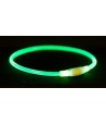 Trixie Lichtgevende Halsband Usb Flash Light Oplaadbaar Tpu Groen 65X0,8 CM
