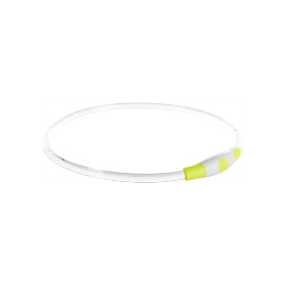 Trixie Lichtgevende Halsband Usb Flash Light Oplaadbaar Tpu Groen 65X0,8 CM