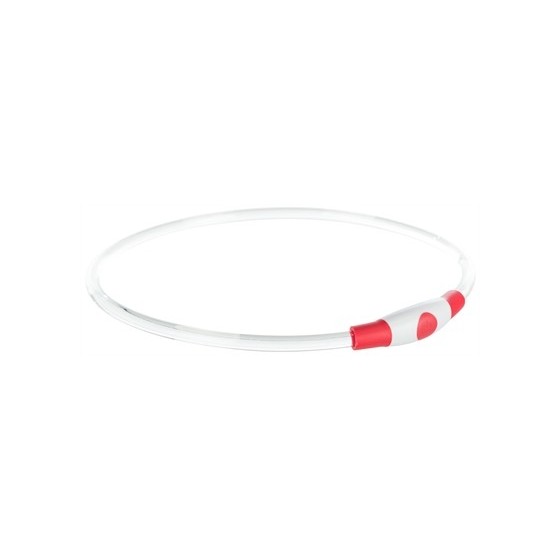 Trixie Lichtgevende Halsband Usb Flash Light Oplaadbaar Tpu Rood 40X0,8 CM