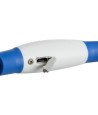 Trixie Lichtgevende Halsband Usb Flash Light Oplaadbaar Tpu Blauw 40X0,8 CM