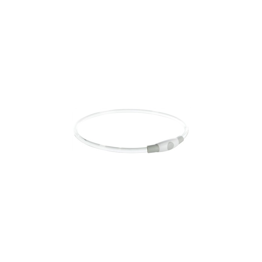 Trixie Lichtgevende Halsband Usb Flash Light Oplaadbaar Tpu Multi 65X0,8 CM