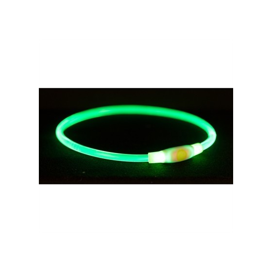 Trixie Lichtgevende Halsband Usb Flash Light Oplaadbaar Tpu Multi 65X0,8 CM
