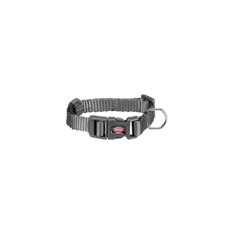 Trixie Halsband Hond Premium Grafiet Grijs 15-25X1 CM