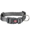 Trixie Halsband Hond Premium Grafiet Grijs 15-25X1 CM