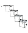 Trixie Vouwtrap 4-Delig Aluminium / Kunststof / Tpr Tot 75 Kg 160X37X70 CM
