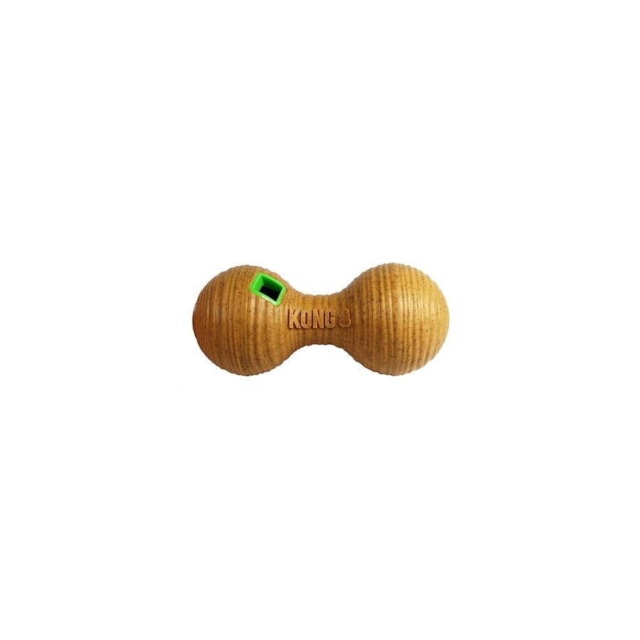 Kong Bamboo Feeder Dumbbel Voerbal 20,5X8,5X8,5 CM