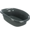 Trixie Be Eco Gerecycled Kattenbak Carlo Met Rand Antraciet / Grijs 43X31X14 CM 2 ST