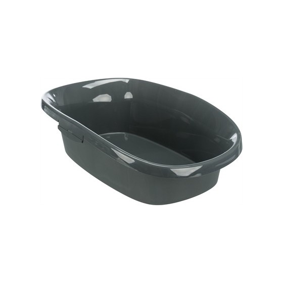 Trixie Be Eco Gerecycled Kattenbak Carlo Met Rand Antraciet / Grijs 58X38X17 CM 2 ST