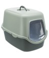 Trixie Be Eco Gerecycled Kattenbak Vico Met Kap Antraciet/Groen 56X40X40 CM