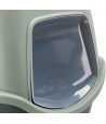 Trixie Be Eco Gerecycled Kattenbak Vico Met Kap Antraciet/Groen 56X40X40 CM