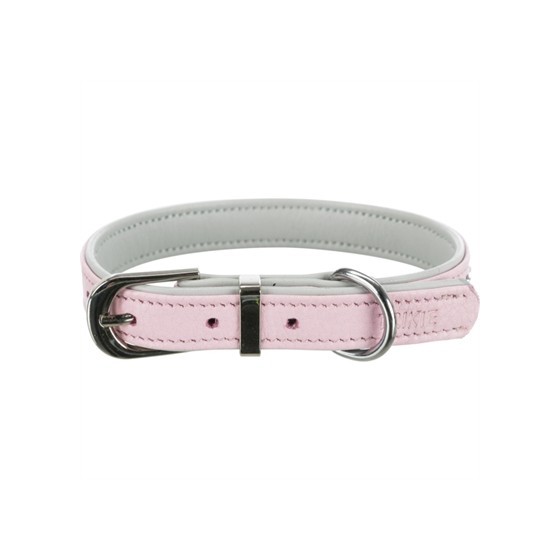 Trixie Halsband Hond Active Comfort Met Strass Steentjes Leer Roze 17-21X1,2 CM