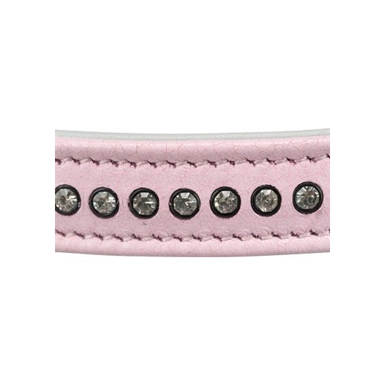 Trixie Halsband Hond Active Comfort Met Strass Steentjes Leer Roze 17-21X1,2 CM