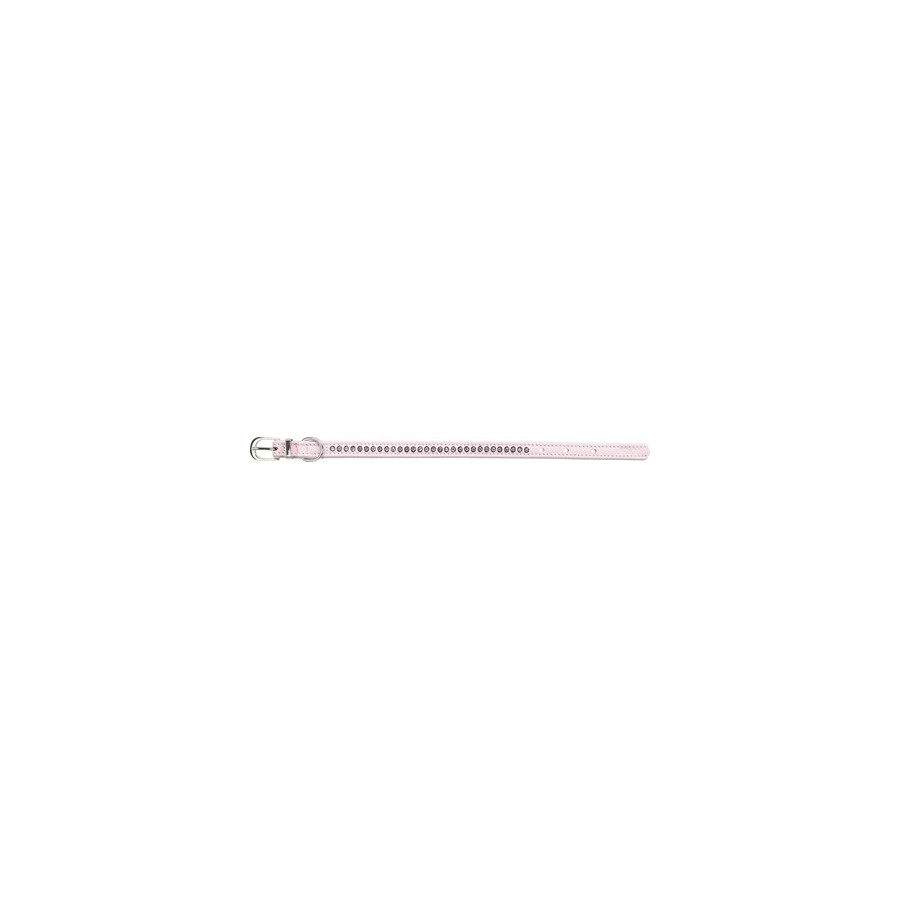 Trixie Halsband Hond Active Comfort Met Strass Steentjes Leer Roze 20-24X1,2 CM