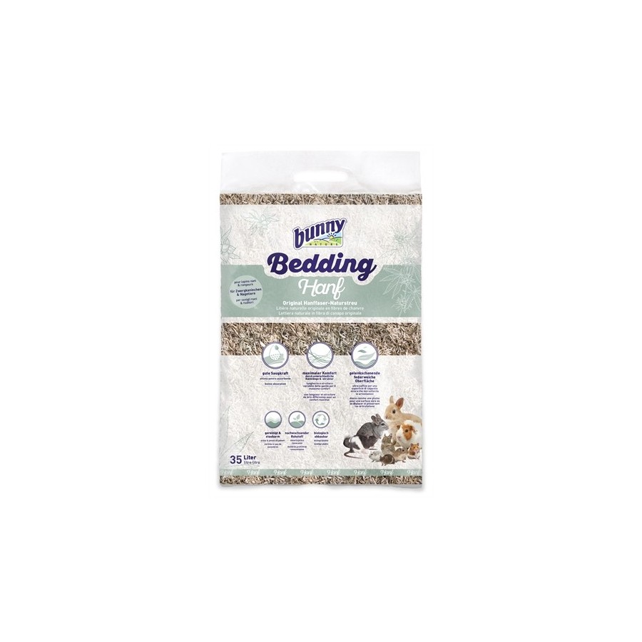 Bunny Nature - Bunnybedding Hanf Hennepvezel. 35lt
