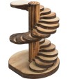 Trixie Speeltoren Voor Hamsters/Muizen Gevlamd Hout 10X9X12 CM 3 ST