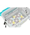 Trixie Vervoersbox Knaagdier Midi-Capri Lichtgrijs/Turquoise 44X32X33 CM
