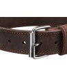 Trixie Halsband Hond Rustic Vetleer Donkerbruin 27-34X1,8 CM