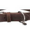Trixie Halsband Hond Rustic Vetleer Donkerbruin 27-34X1,8 CM