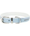 Trixie Halsband Hond Active Comfort Met Strass Steen Leer Lichtblauw 27-33X1,5 CM