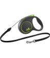 Flexi - Rollijn Black Design Cord Groen S, 5m. tot 12kg