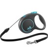 Flexi - Rollijn Black Design Cord Blauw M, 5m. tot 20kg