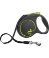 Flexi - Rollijn Black Design Tape Groen L, 5m. tot 50kg