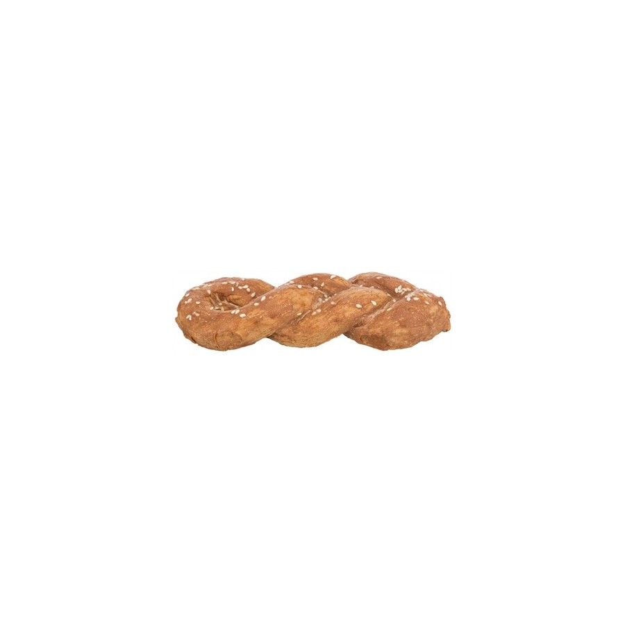 Trixie Denta Fun Chicken Bread Gevlochten 15 CM 75 GR 50 ST