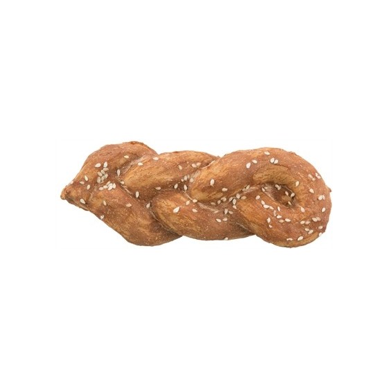 Trixie Denta Fun Chicken Bread Gevlochten 15 CM 75 GR 50 ST