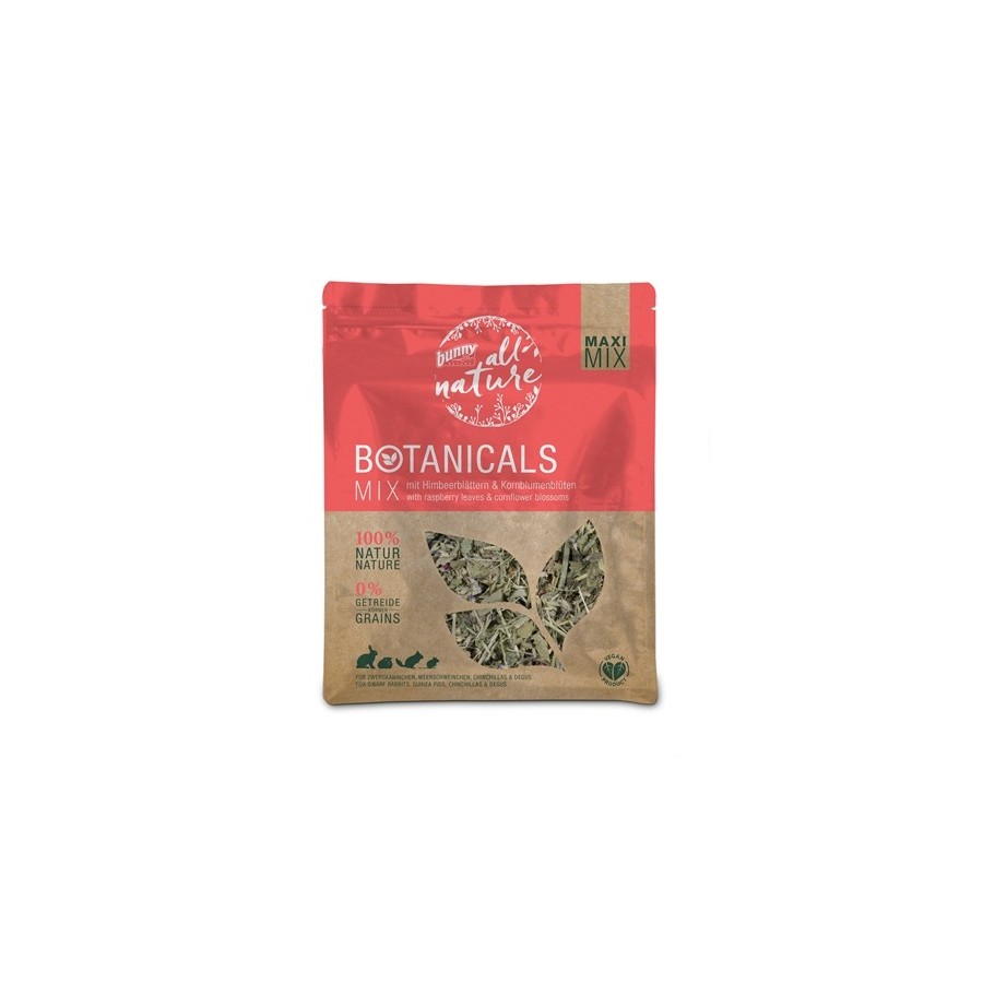 Bunny Nature - Botanicals Maxi Mix Frambozenblad / Bloemkoolbloesem. 400gr