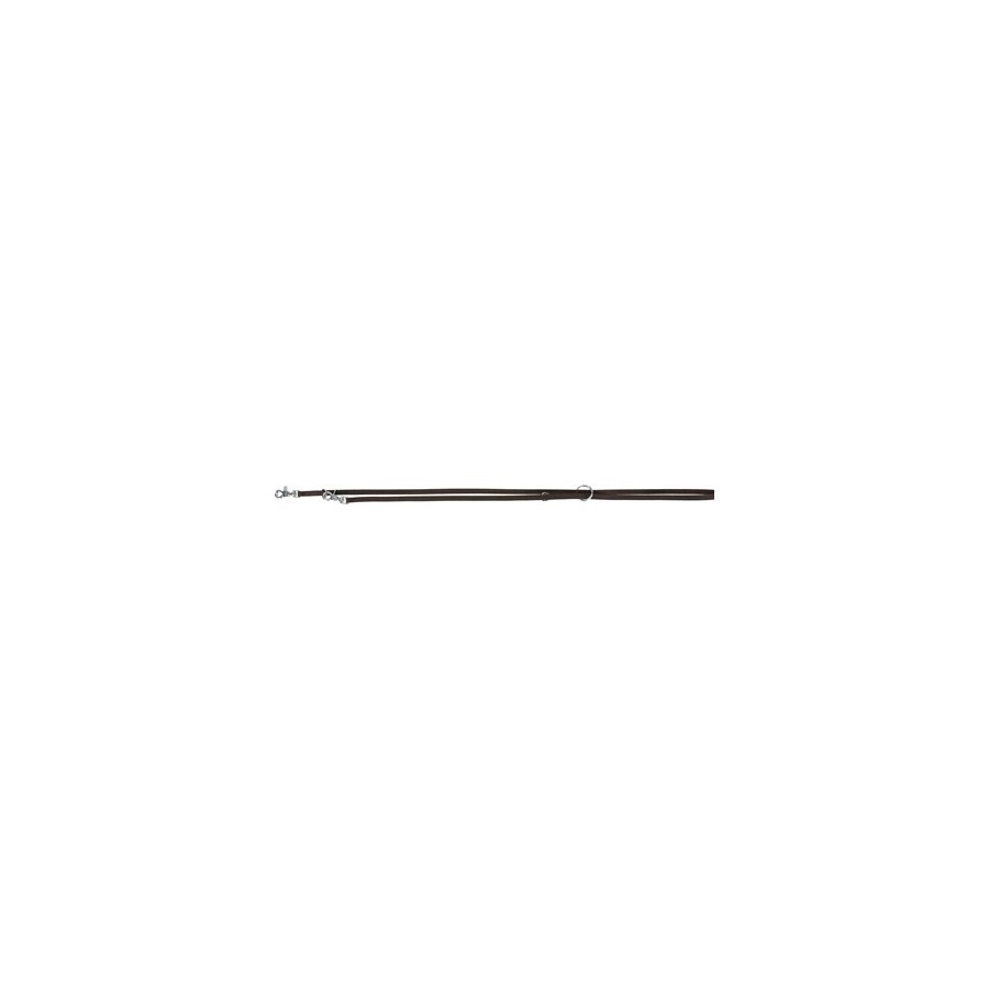 Trixie Hondenriem Rustic Verstelbaar Vetleer Donkerbruin 200X1,2 CM