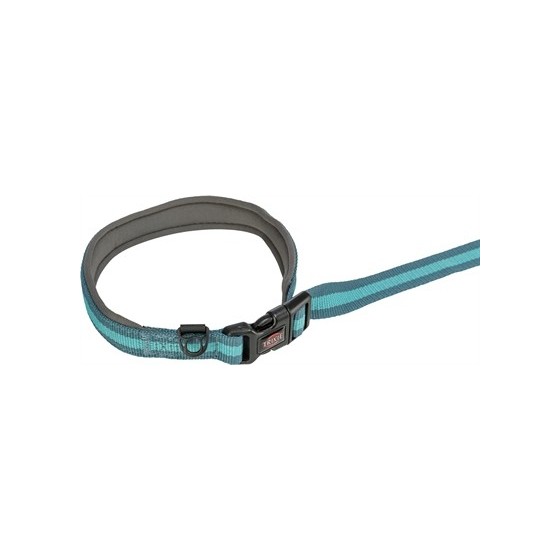 Trixie Hondenriem Jogginglijn Petrol / Aqua 133-180X2 CM