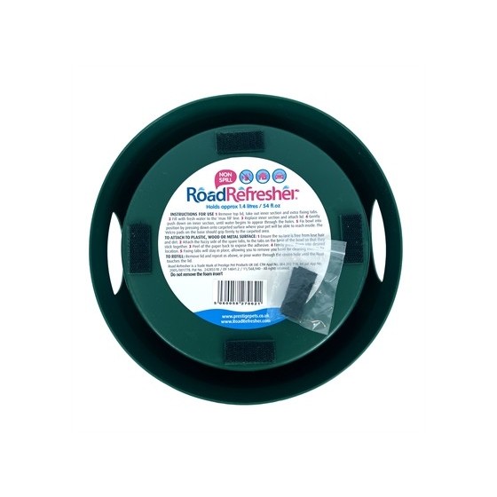 Road Refresher Drinkbak Voor Onderweg Groen LARGE 24X10 CM