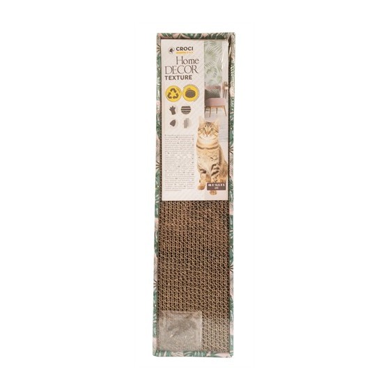 Croci Krabplank Homedecor Textuur Bladeren Groen 48X12,5X5 CM