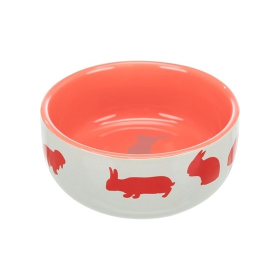 Trixie Voerbak Konijnmotief Keramiek Assorti 11 CM 250 ML 4 ST