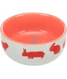 Trixie Voerbak Konijnmotief Keramiek Assorti 11 CM 250 ML 4 ST
