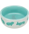 Trixie Voerbak Konijnmotief Keramiek Assorti 11 CM 250 ML 4 ST