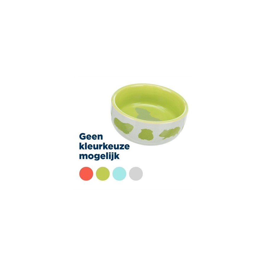 Trixie Voerbak Caviamotief Keramiek Assorti 250 ML 11 CM 4 ST