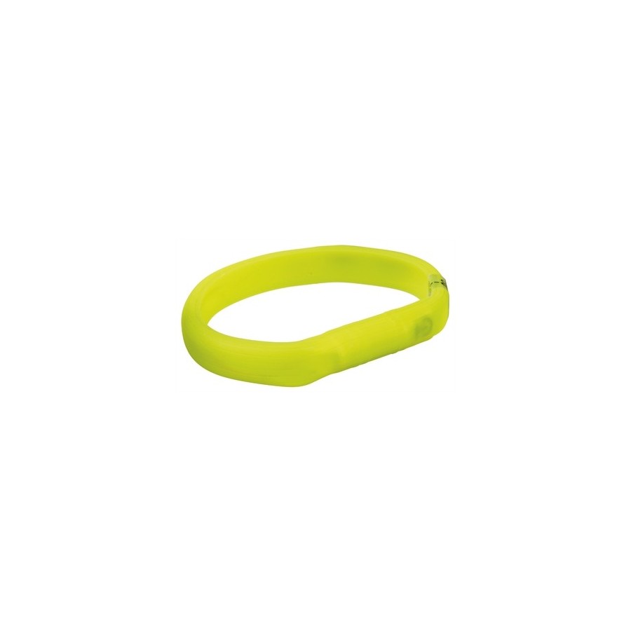 Trixie Lichtgevende Halsband Hond Flash Usb Silicone Groen 70X1,8 CM 2 ST