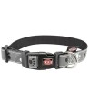 Trixie Halsband Hond Silver Reflect Zwart / Zilvergrijs 22-35X1,5 CM