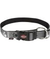 Trixie Halsband Hond Silver Reflect Zwart / Zilvergrijs 40-65X2,5 CM
