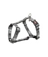 Trixie Hondentuig H-Tuig Silver Reflect Zwart / Zilvergrijs 30-40X1,5 CM