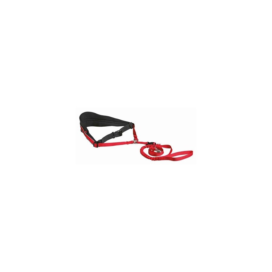 Trixie Hondenriem Met Buikriem Neopreen Gevoerd Rood 70-120X1,2 CM / 110-150X2 CM